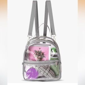 Clear Bag Stadium Approved Clear Mini Backpack Concert Stadium Transparent